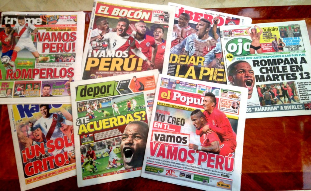 Locura: Las portadas de la prensa peruana en la previa del “Clásico del Pacífico”